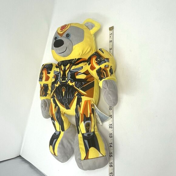 Build A Bear Transformer Bumblebee Plush Face Change Autobot Movable Arms BAB - Picture 11 of 11